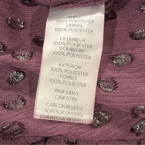 Tommy Hilfiger a-line Elegant Purple long sleeve Dress size 10 - Picture 12 of 14